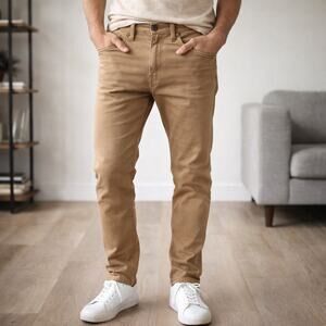 The Goodale Men’s 34x32 Tan Skinny Jeans 100% Cotton NYC